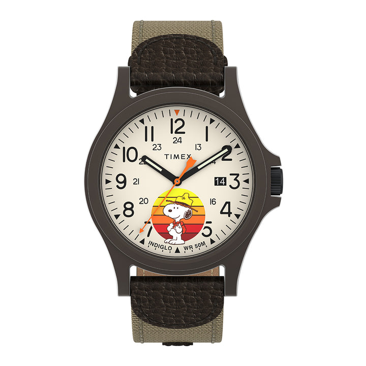 Timex Expedition® x Peanuts Beagle Scout Date 40mm Fabric Band