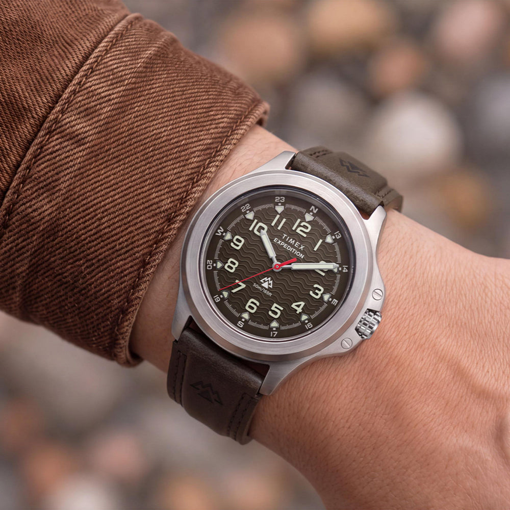 Expedition Field 3-Hand 39mm Leather Band