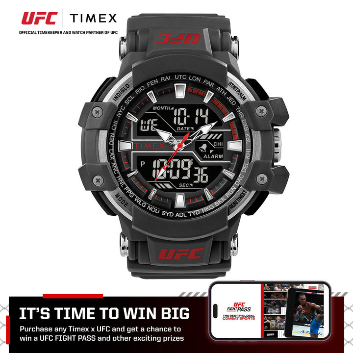 Timex UFC Combat Anadigi 53mm Resin Band