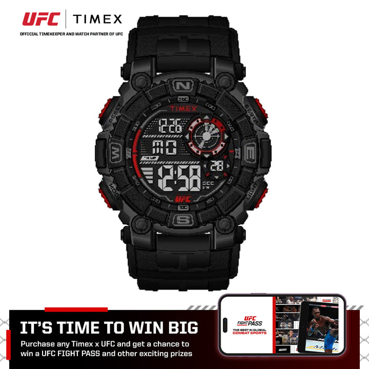 Timex UFC Redemption Digital 53mm Resin Band