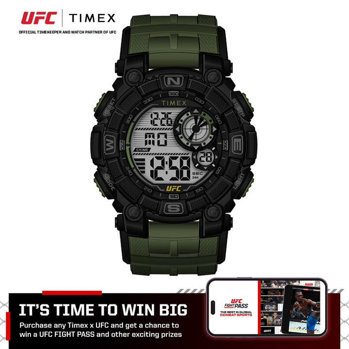 Timex Ufc Redemption Digital 53mm Resin Band