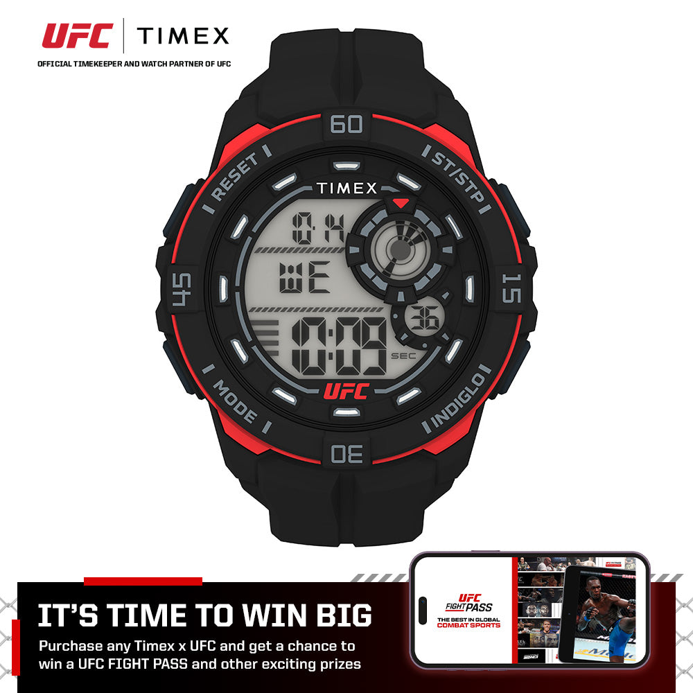 UFC Rush Digital 52mm Leather Band