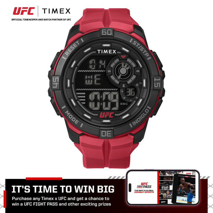 UFC Rush Digital 52mm Leather Band