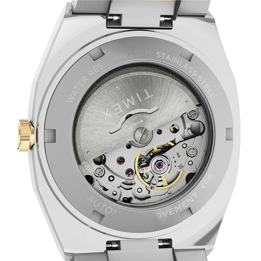Timex E Line Automatic 38mm Stainless Steel Band