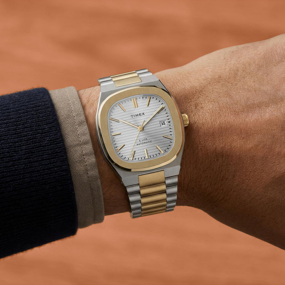 Timex E Line Automatic 38mm Stainless Steel Band