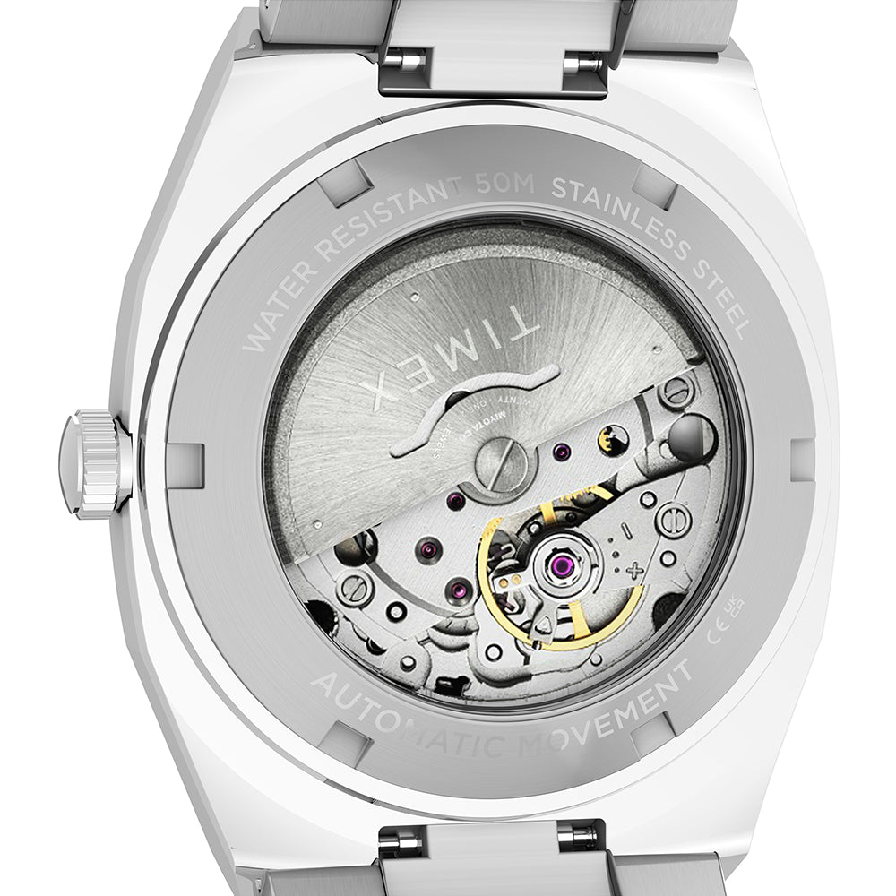 Timex E Line Automatic 38mm Stainless Steel Band