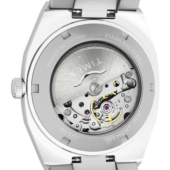 Timex E Line Automatic 38mm Stainless Steel Band