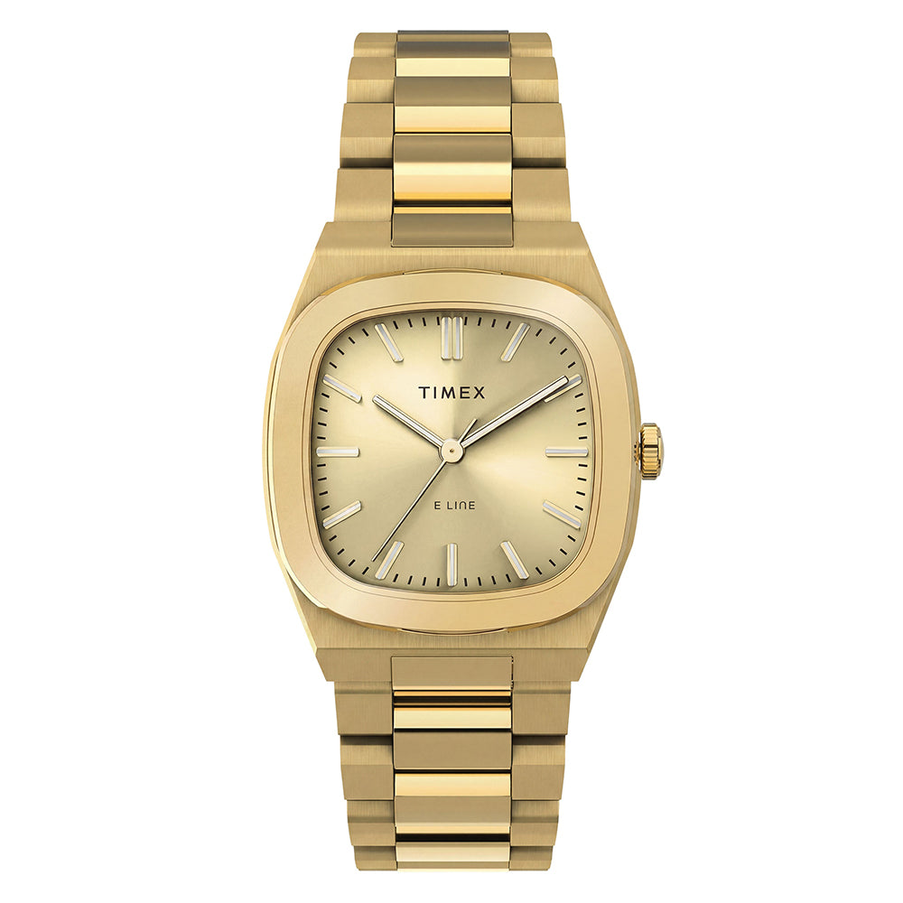 Timex Quartz E Line 3-Hand 30mm Stainless Steel Band