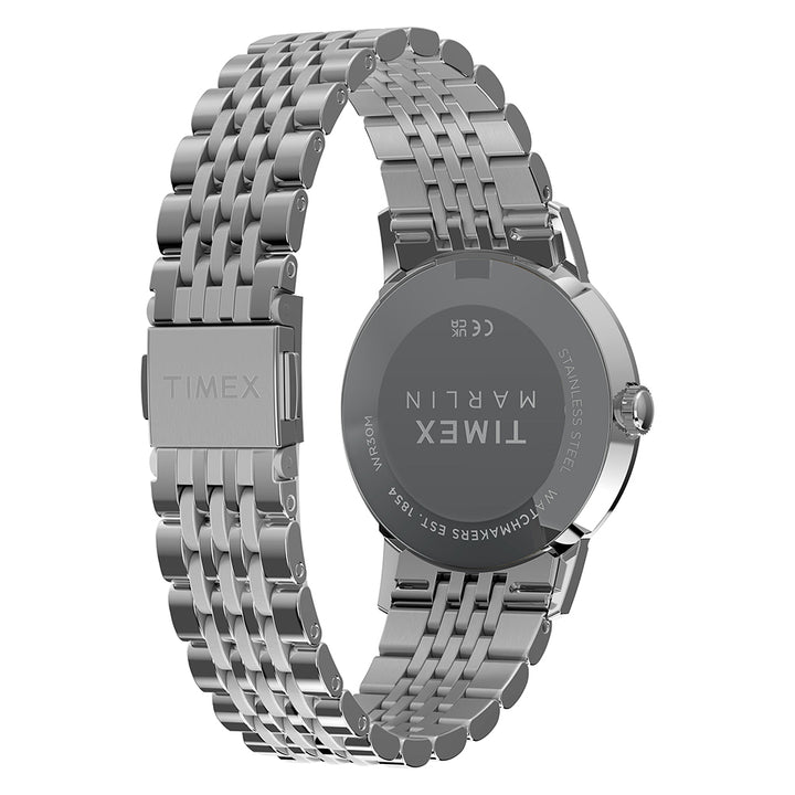 Marlin Quartz 3-Hand 34mm Stainless Steel Band