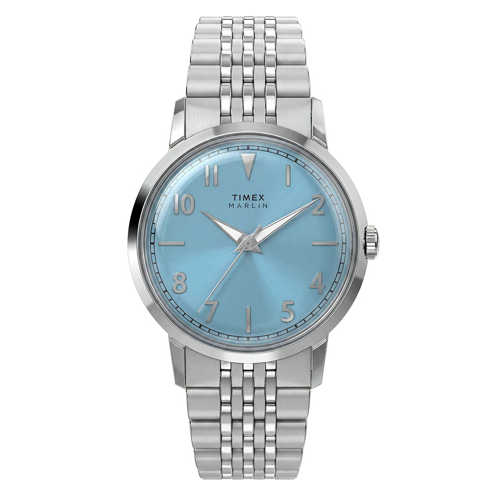 Marlin Quartz 3-Hand 34mm Stainless Steel Band