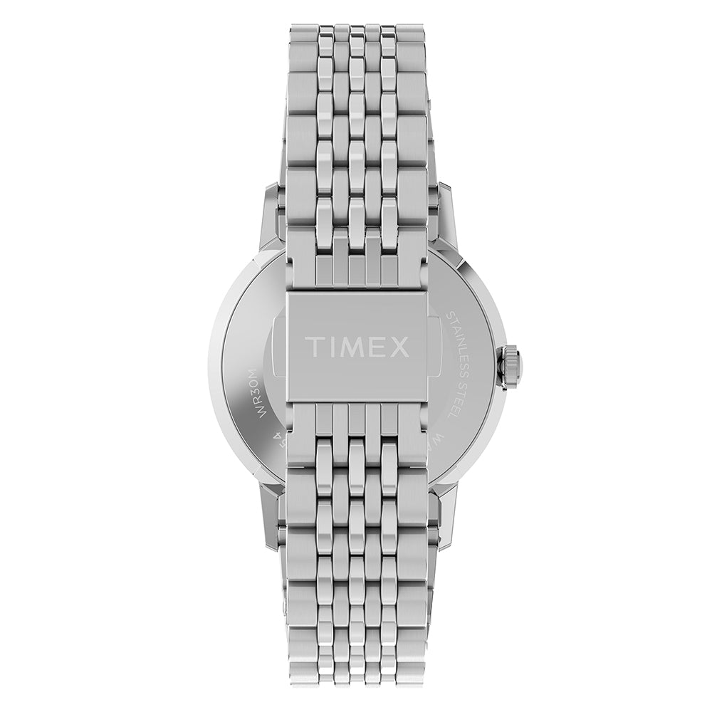 Marlin Quartz 3-Hand 34mm Stainless Steel Band