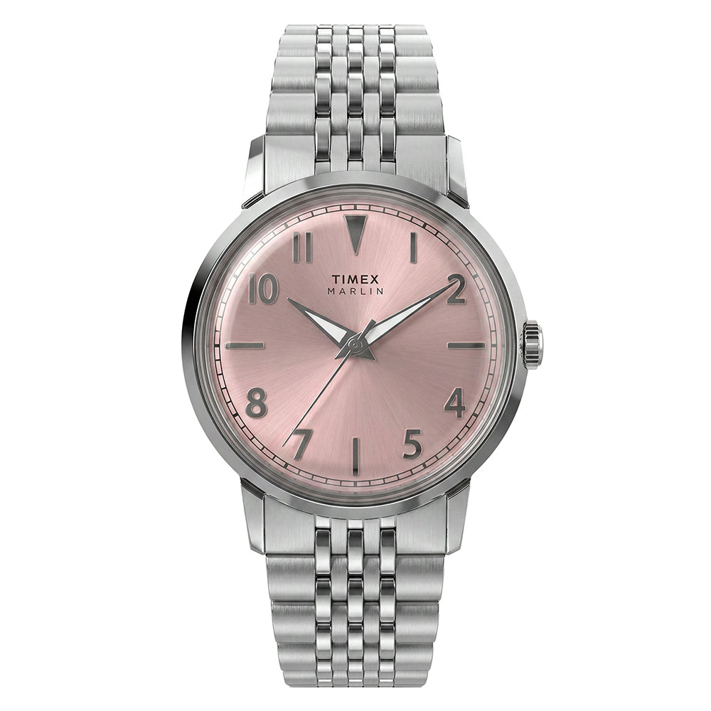 Marlin Quartz 3-Hand 34mm Stainless Steel Band