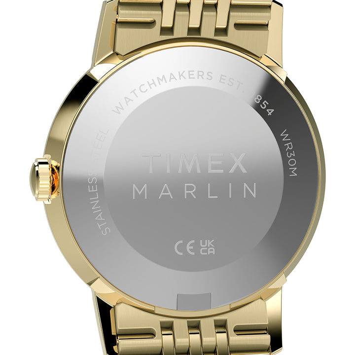 Marlin Quartz 3-Hand 34mm Stainless Steel Band