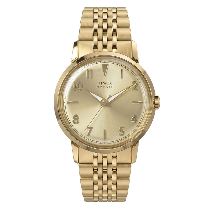 Marlin Quartz 3-Hand 34mm Stainless Steel Band