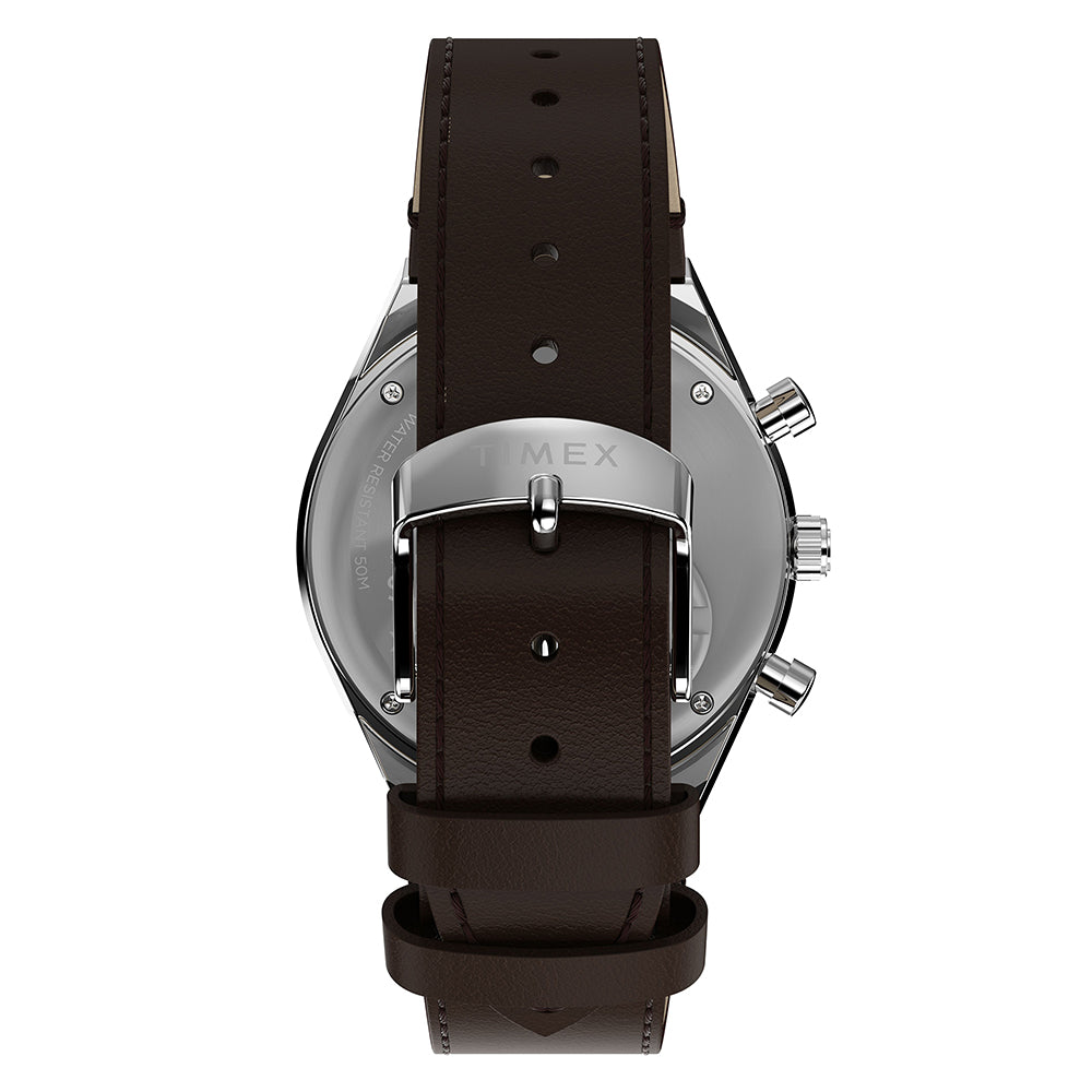 Q Timex x Peanuts Chronograph 40mm Leather Band