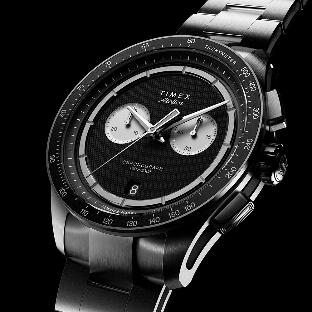 Timex Atelier Chronograph Quartz M1Q Chronograph 40mm Stainless Steel Band