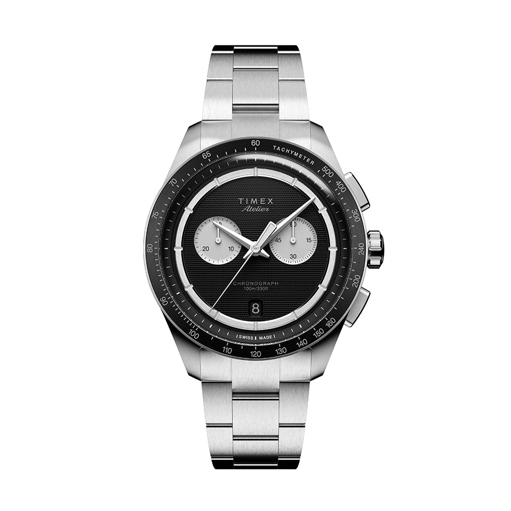 Timex Atelier Chronograph Quartz M1Q Chronograph 40mm Stainless Steel Band