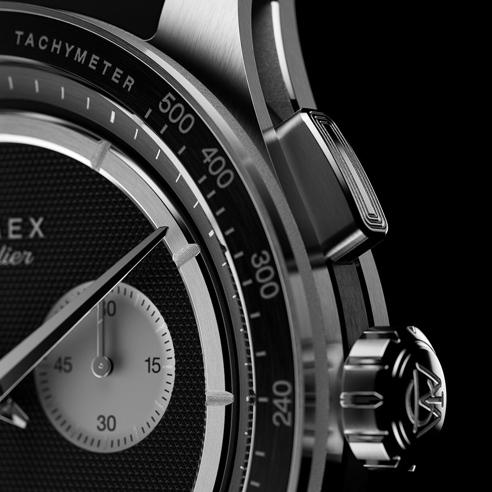 Timex Atelier Chronograph Quartz M1Q Chronograph 40mm Rubber Band