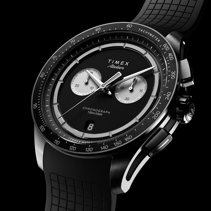 Timex Atelier Chronograph Quartz M1Q Chronograph 40mm Rubber Band