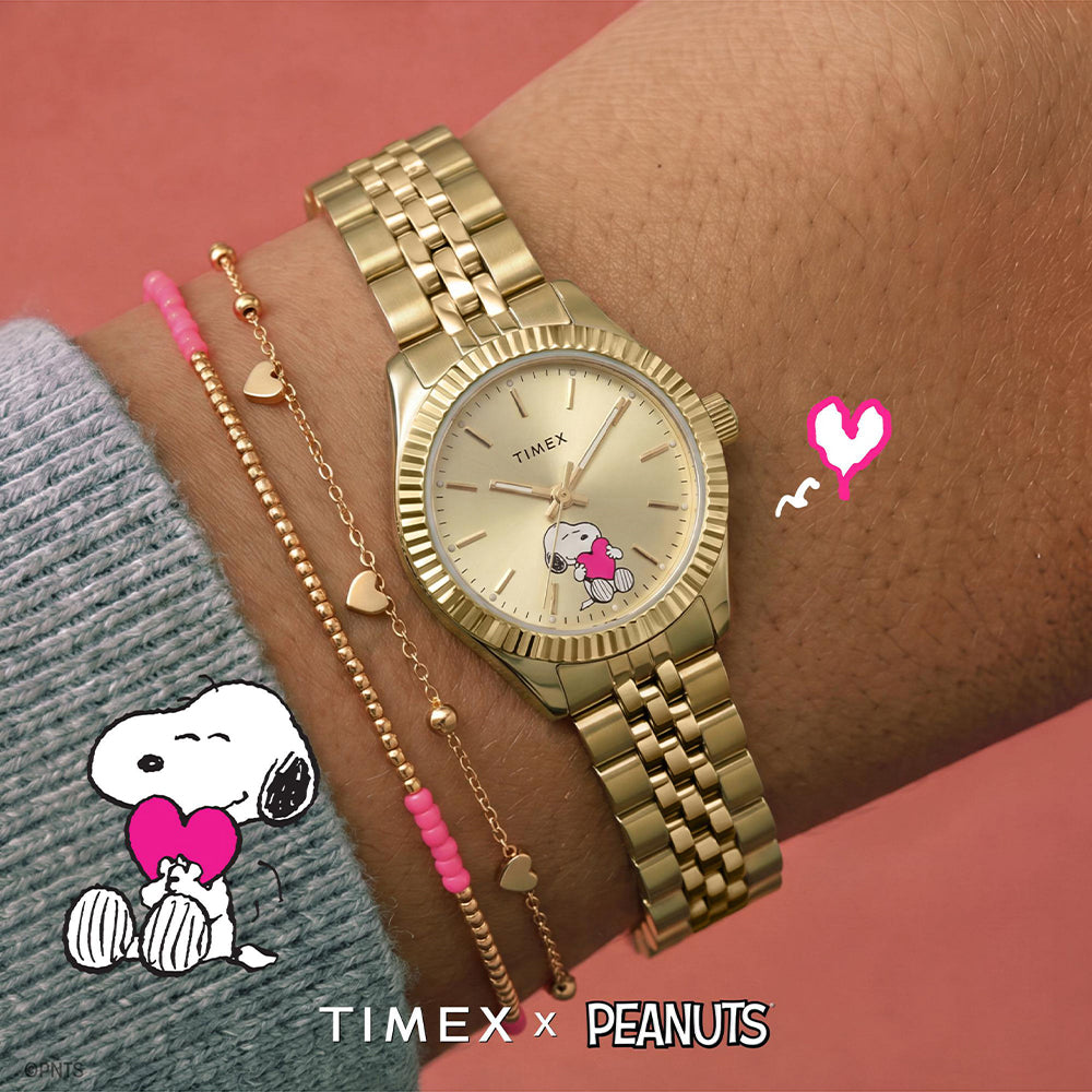 Timex Legacy Mini x Peanuts 3-Hand 25mm Stainless Steel Band