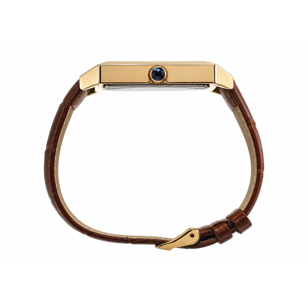 Elm Square 3-Hand 35mm Leather Band