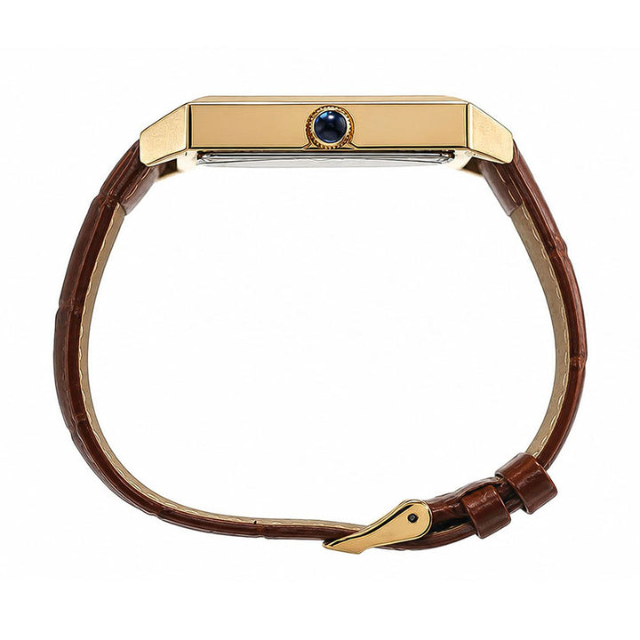 Elm Square 3-Hand 35mm Leather Band