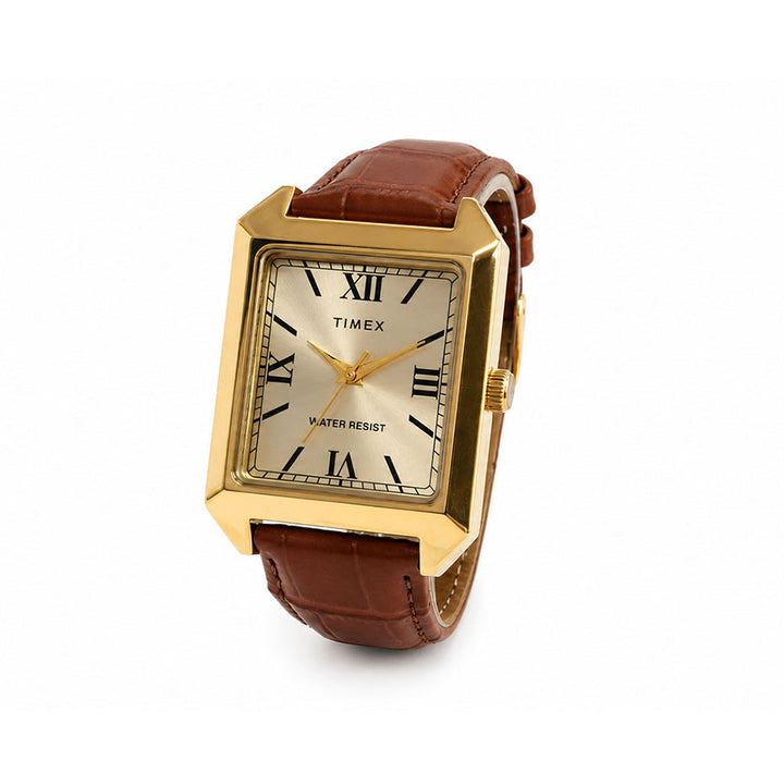Elm Square 3-Hand 35mm Leather Band