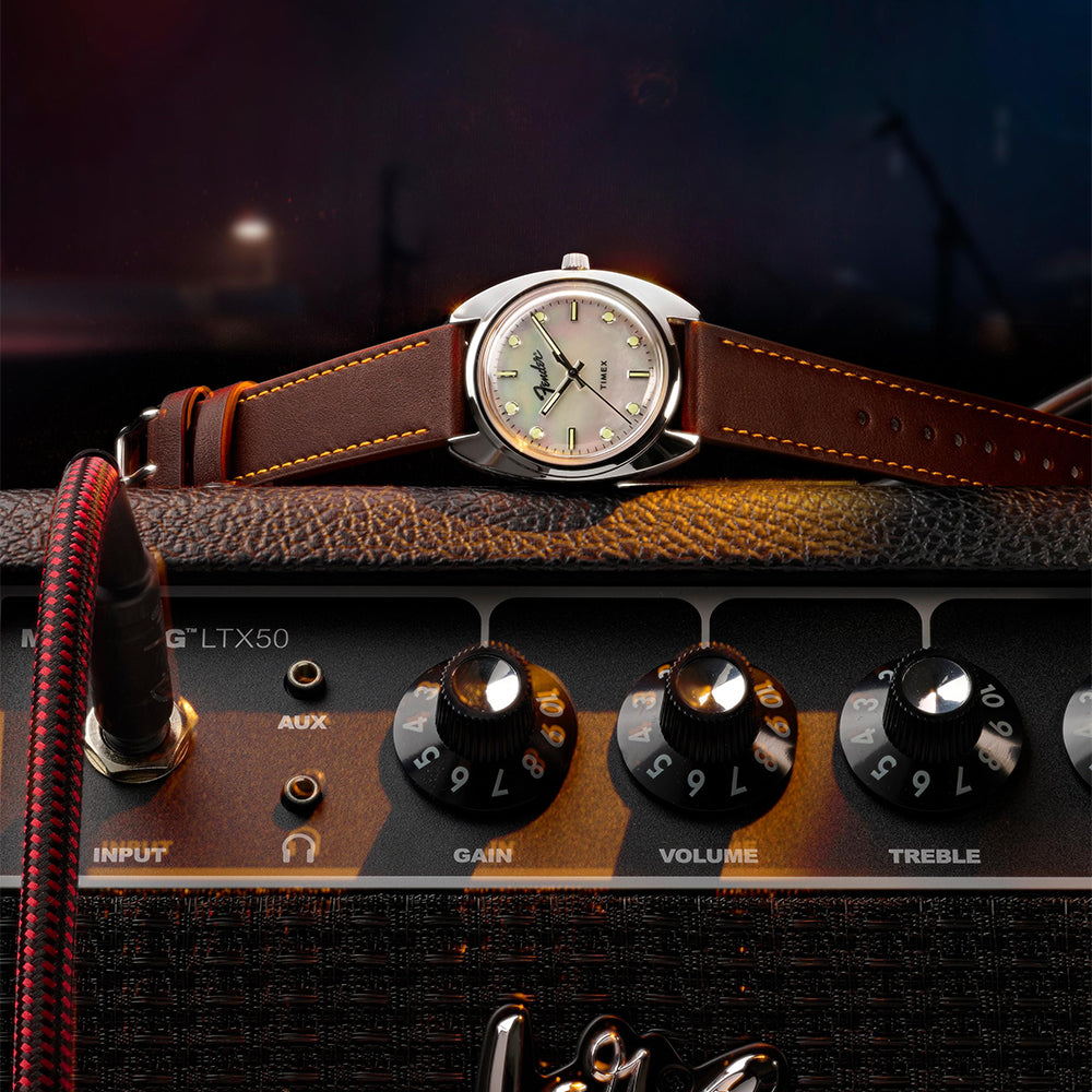 Timex x Fender 3-Hand 37mm Leather Band