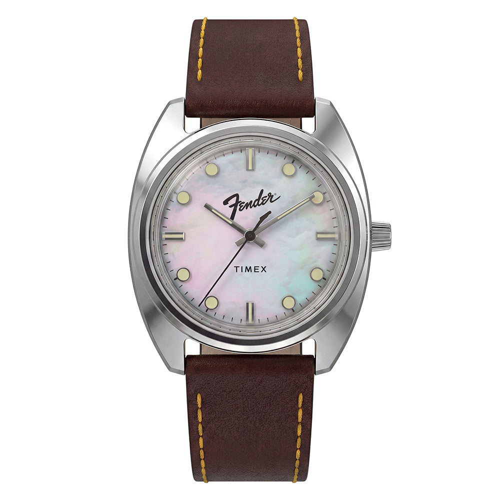 Timex x Fender 3-Hand 37mm Leather Band