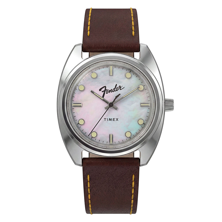 Timex x Fender 3-Hand 37mm Leather Band