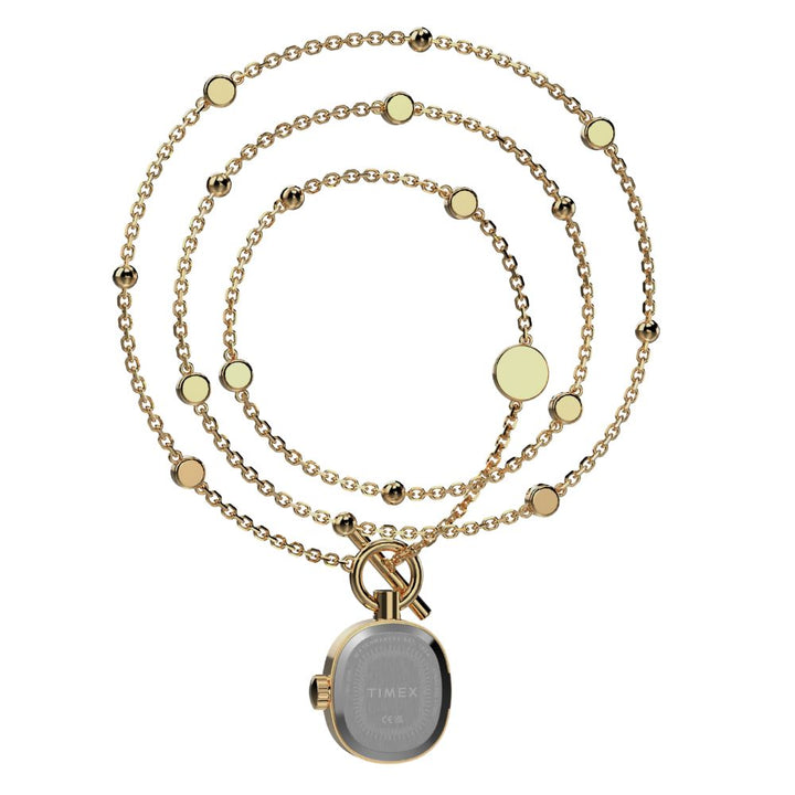 Timex Cavatina Mini Necklace 3-Hand 17mm Stainless Steel Band