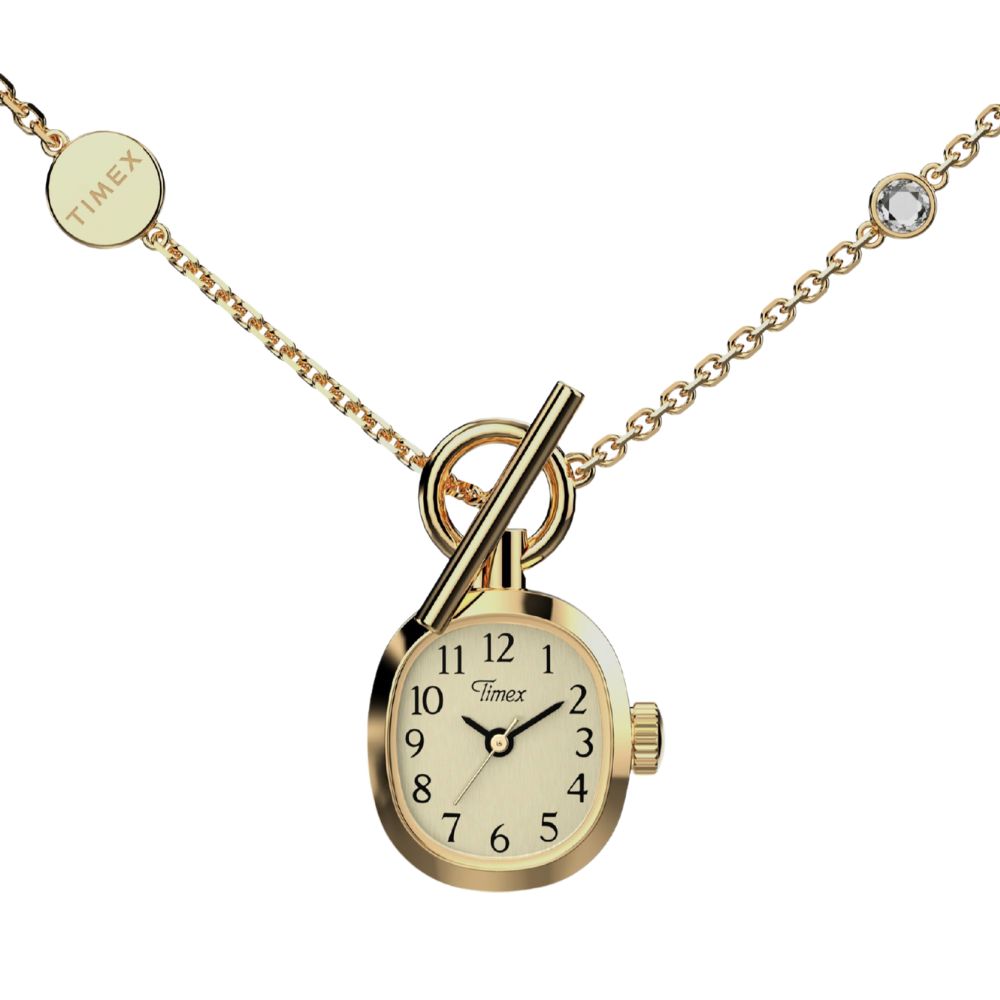 Timex Cavatina Mini Necklace 3-Hand 17mm Stainless Steel Band