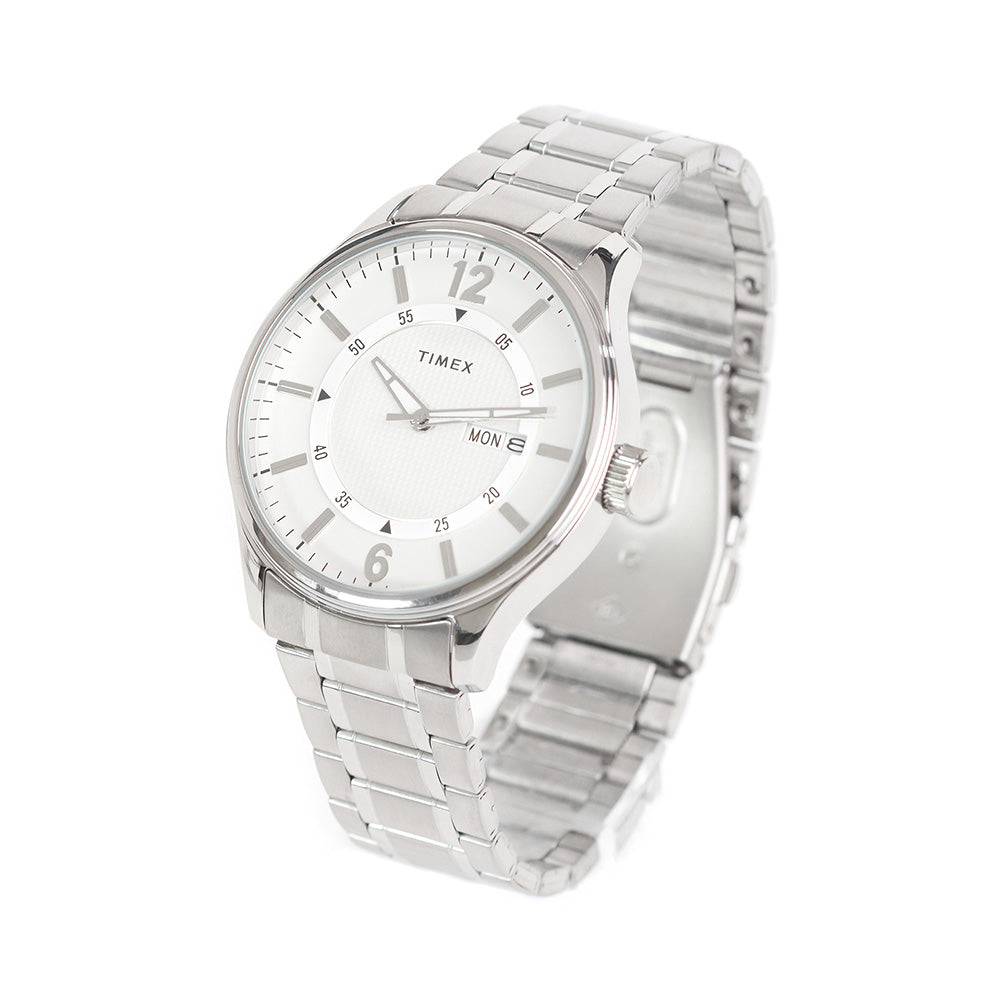 G198 Series Day-Date 43mm Stainless Steel Band