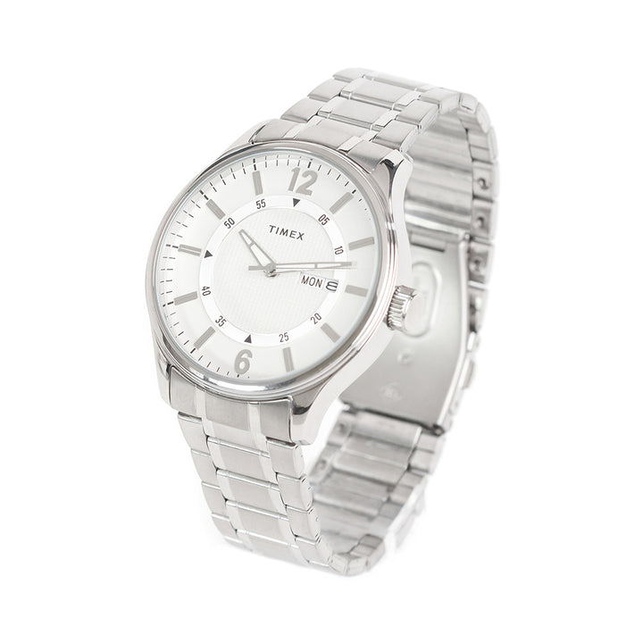 G198 Series Day-Date 43mm Stainless Steel Band