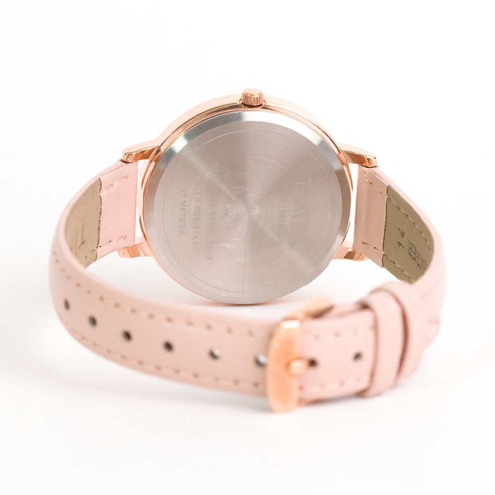 Zuri 3-Hand 34mm Leather Band