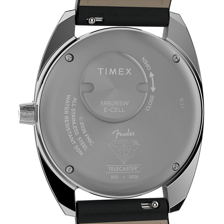Timex x Fender 3-Hand 37mm Leather Band