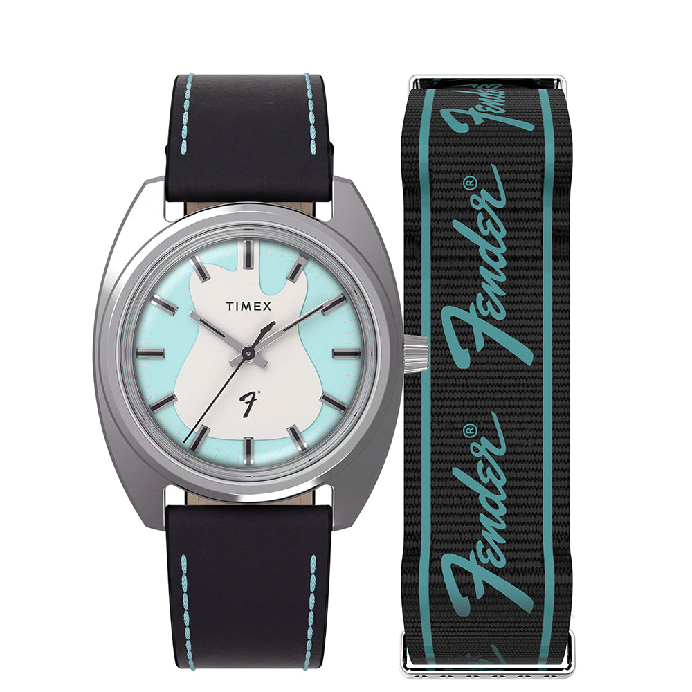 Timex x Fender 3-Hand 37mm Leather Band