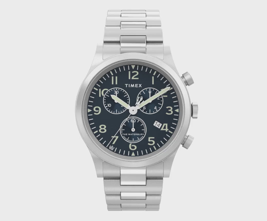 Waterbury Chronograph 42mm Stainless Steel Band