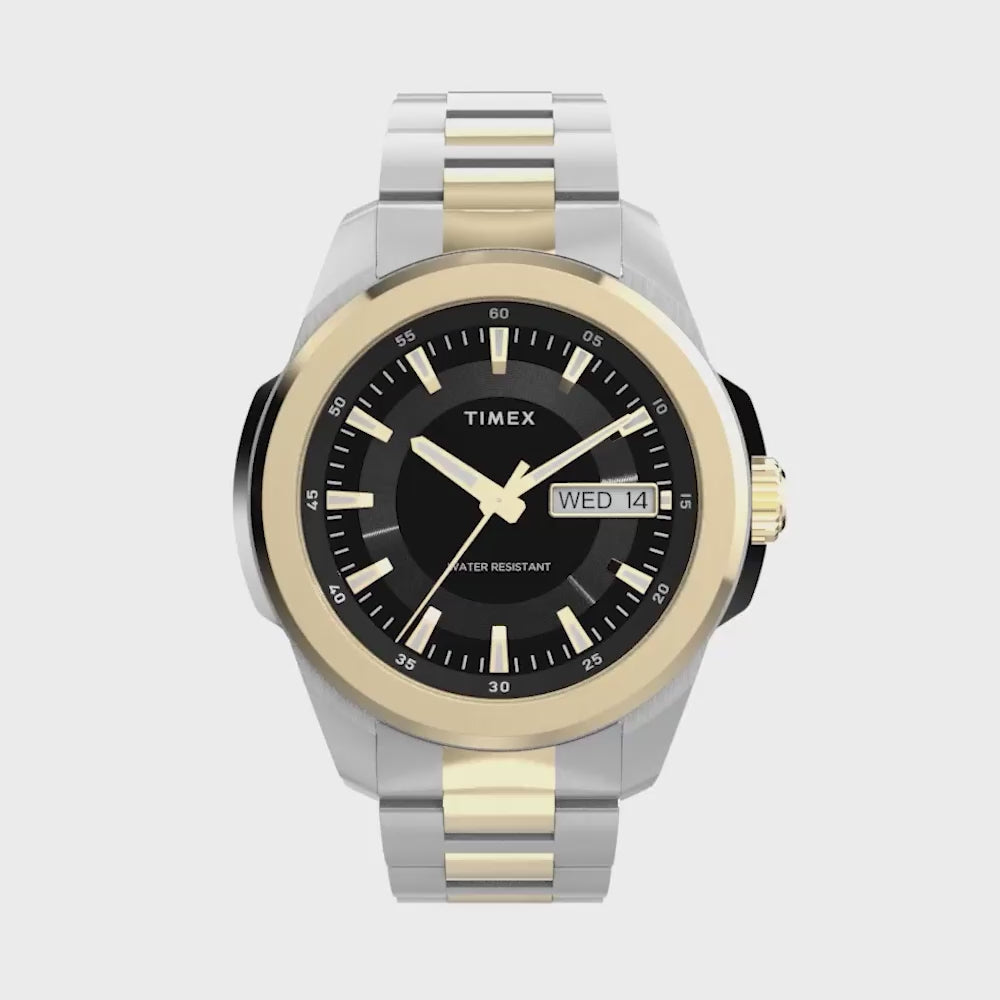 Essex Avenue Day-Date 45mm Stainless Steel Band