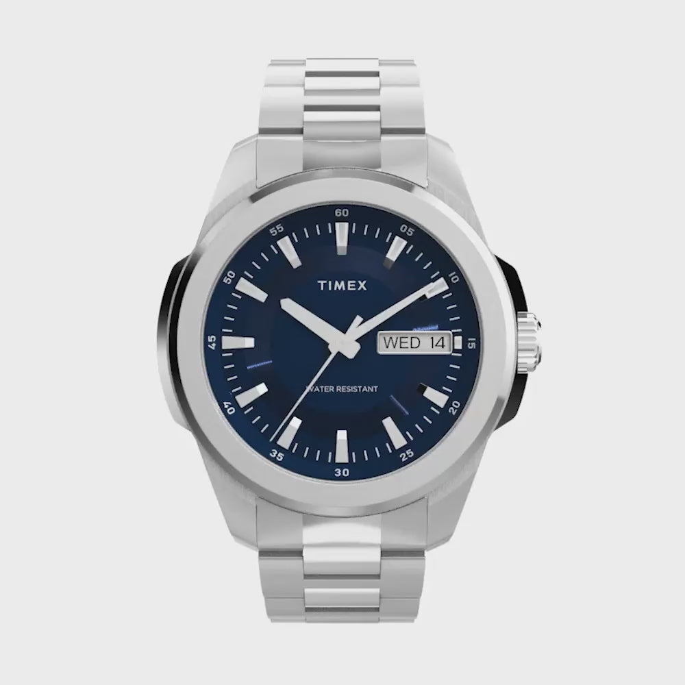 Essex Avenue Day-Date 45mm Stainless Steel Band