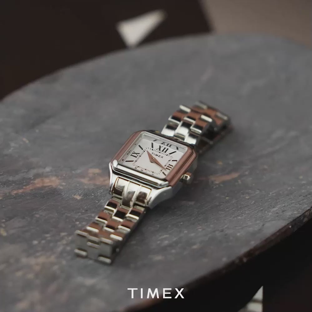Legacy Square 2-Hand 23mm Stainless Steel Band