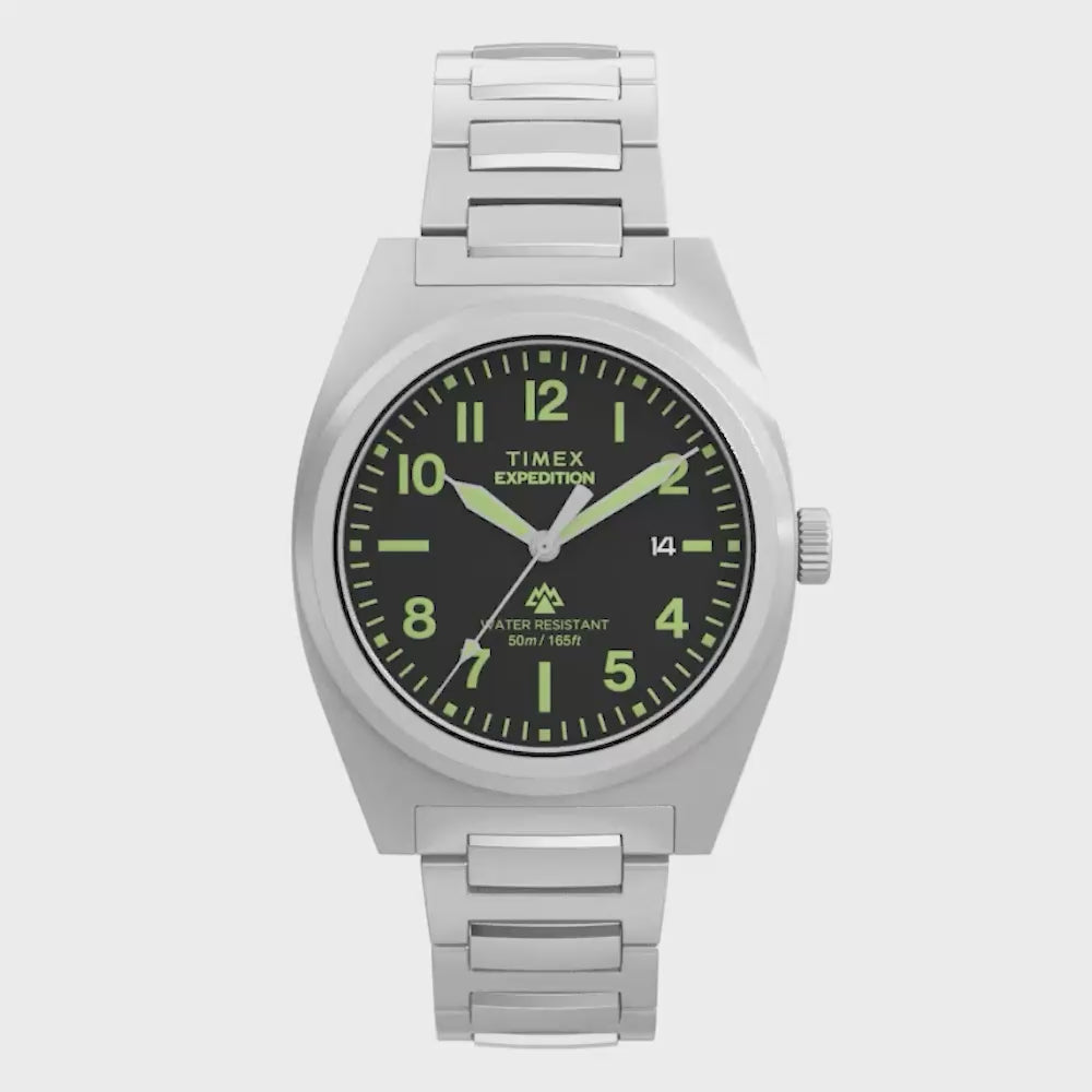Expedition Field Date 39mm Stainless Steel Band
