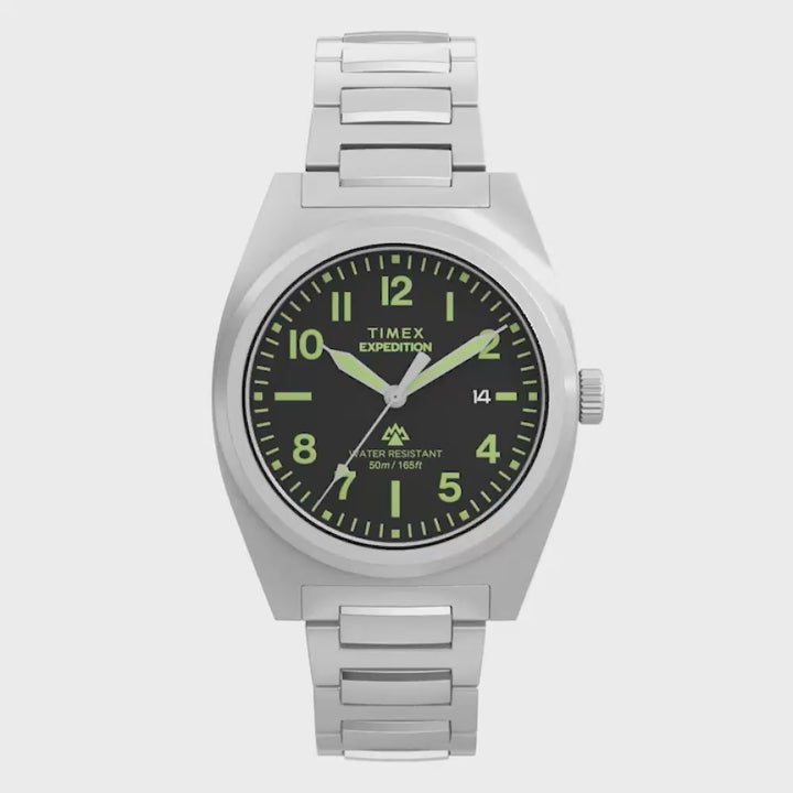 Expedition Field Date 39mm Stainless Steel Band