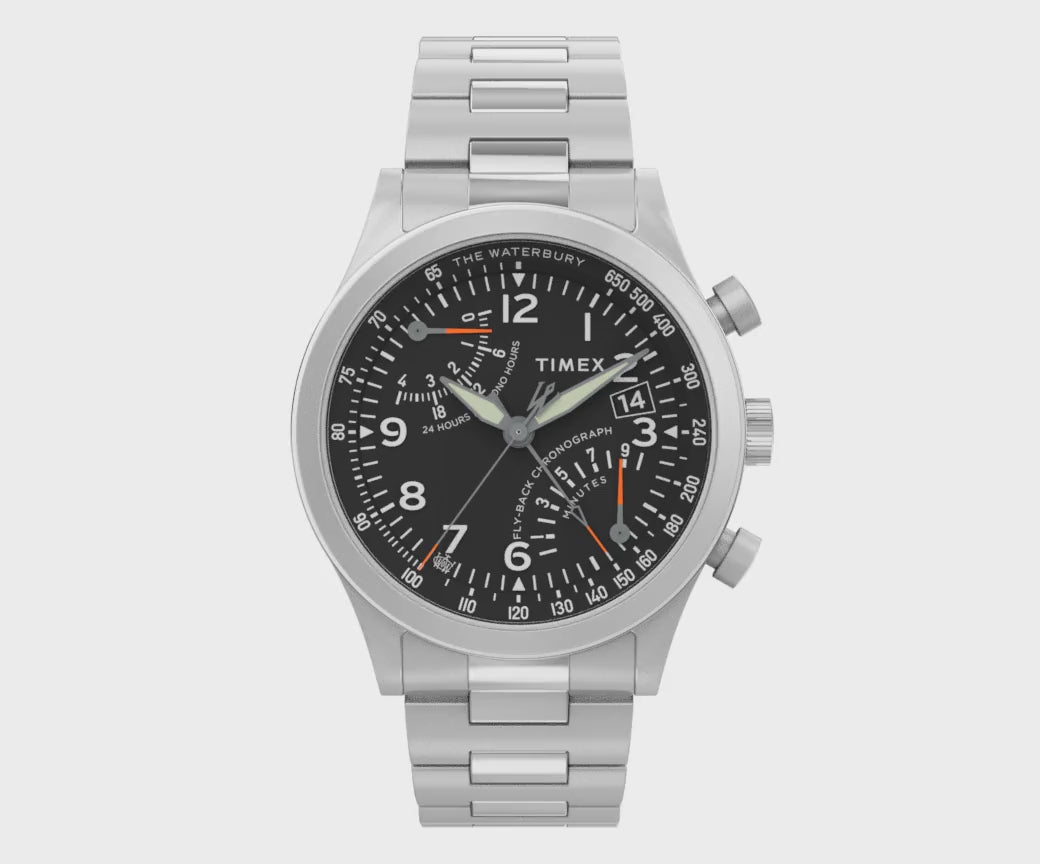 Waterbury Chronograph 42mm Stainless Steel Band