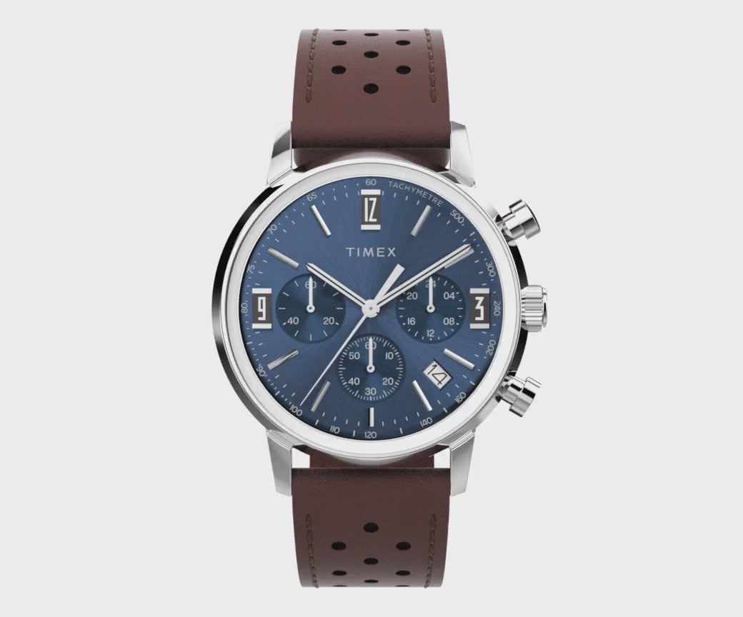 Marlin Quartz Chronograph 40mm Leather Band