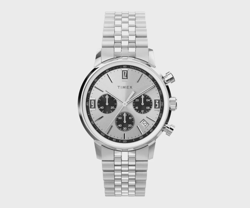 Marlin Quartz Chronograph 40mm Stainless Steel Band