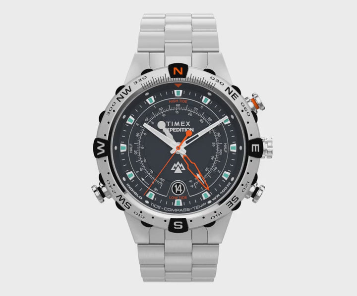 Expedition Tide-Temp-Compass  45mm Stainless Steel Band