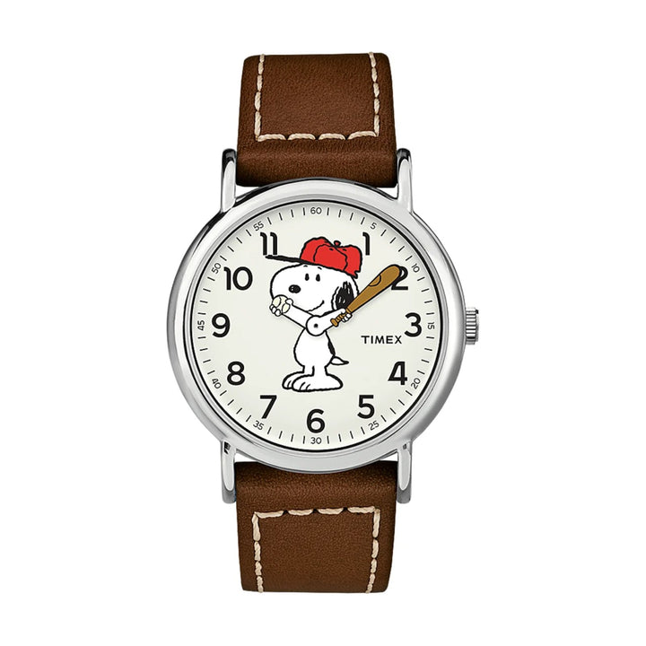 Timex Weekender x Peanuts - Snoopy 2-Hand 38mm Leather Band