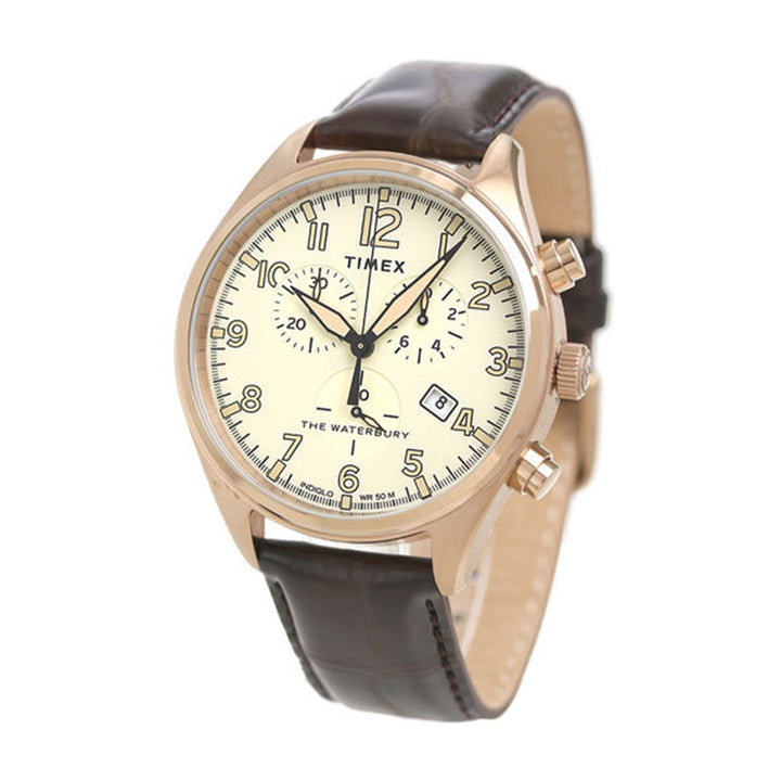 Waterbury Traditional Chronograph 42mm Leather Band