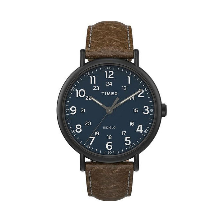 Weekender XL 3-Hand 43mm Leather Band